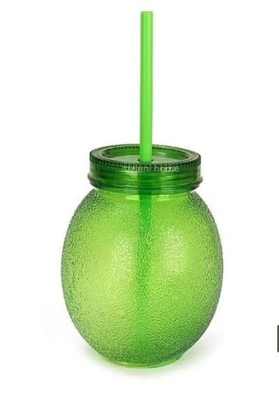 EbruliHomeArt Lemon Straw Cup Soft Drink Cup 650 Ml