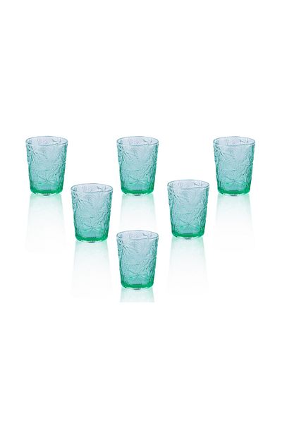 Lucky Art Blossom 6-Piece Glass Water Glass Set