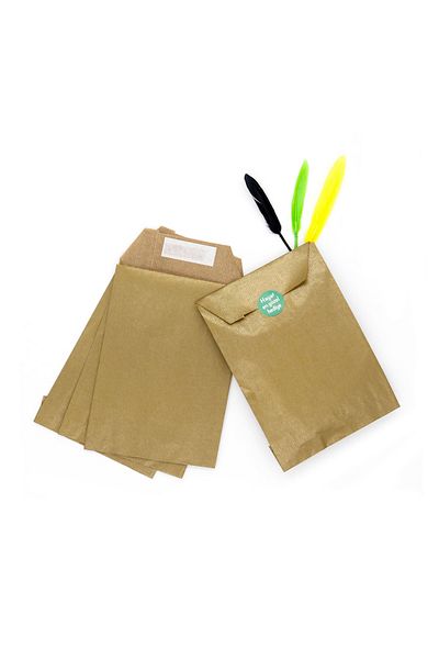 reprodesign Gold 15 X 21.5 X 4 cm 5 Pieces Kraft Envelope Bag Adhesive Gift Bag Gift Package