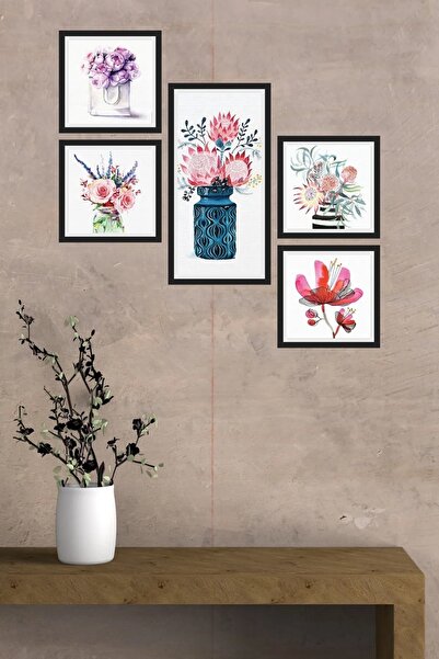 NT Handmade Parçalı Çerçeve Görünümlü Mdf Tablo - Salon Oturma Yatak Odası Of...