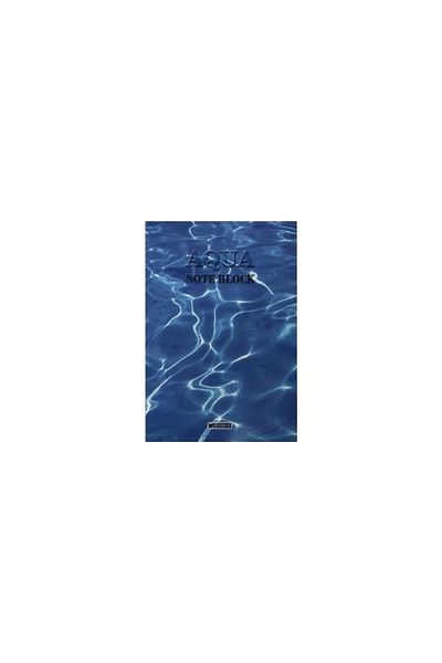 ÖZGÜN Aqua 16.5 X 24 Cardboard Cover Memo Pad 50 YpCheckered
