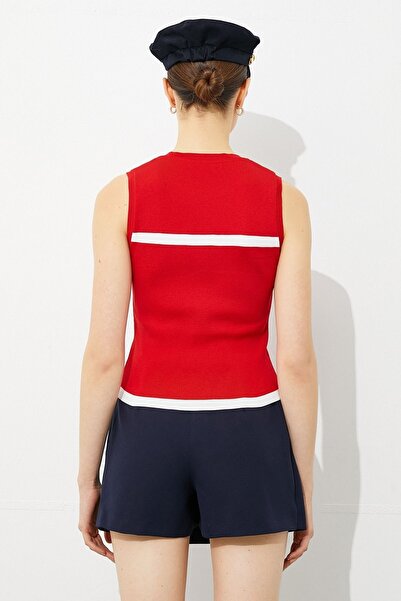 Koton Kadın Ayşegül Afacan X - Kolsuz Bisiklet Yaka Triko Atlet 3sak30019ht