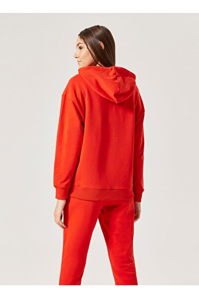 Ellesse Red Women's Hooded Sweatshirt F009-rd