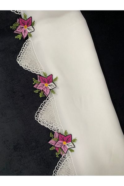 DEVSER Needle Embroidered Prayer Headscarf