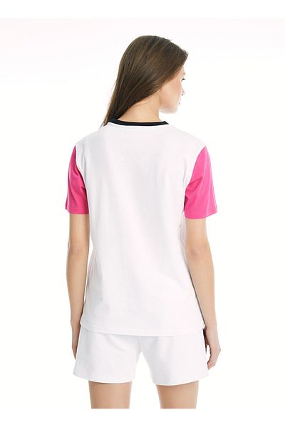Ellesse White Women's Crew Neck T-Shirt Ef006-Wt