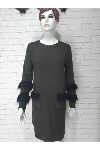 anne moda ankara Tunica elegantă din viscoză cu pene