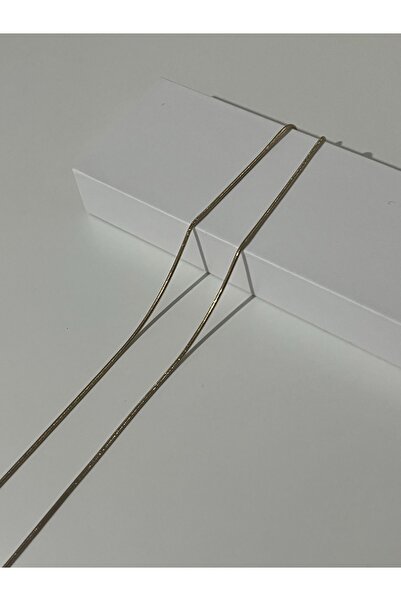 GİPSBUTİK 316l Paslanmaz Çelik Erkek Kadın Unisex Gold Ince Italyan 60cm Kolye