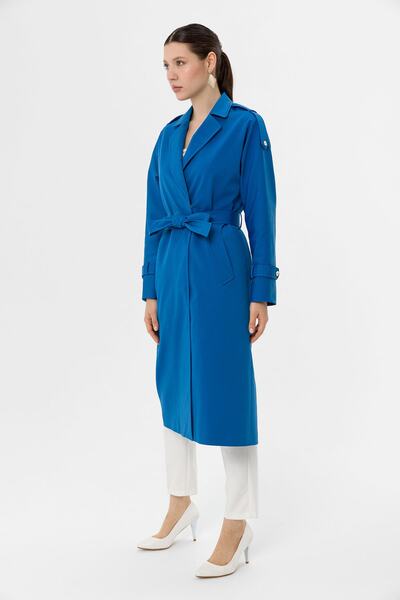 Icon Kadın Mavi Şimal Trençkot 1638 Kb