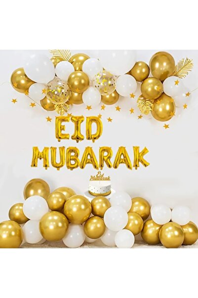 DÜVENCİ TİCARET Ramazan Balon Seti Festivali Parti Dekorasyon Balonları Eid