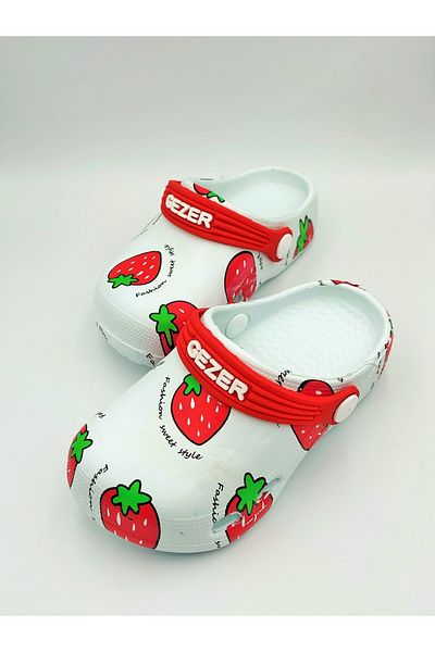 GEZER Fruit Patterned Girl's Cross Slippers