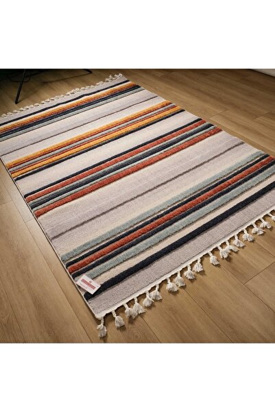 Eko Halı Terazzo Çizgi Desenli Makine Dokuma Halı-terazzo Trz 02 Multy