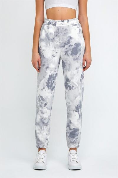 ESPİNA Women's Three Thread Knitted Sweatpants with Elastic Waist and Leg Jogger