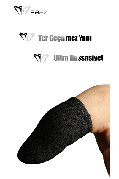 Saez Pubg Parmaklık Eldiveni 2 Çift 4 Adet E-spor Mobile Parmak Eldiven Ultra Hassasiyet