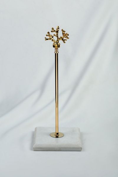 MERALP Marble Roll Paper Towel Holder Gold, Metal Profile Rod