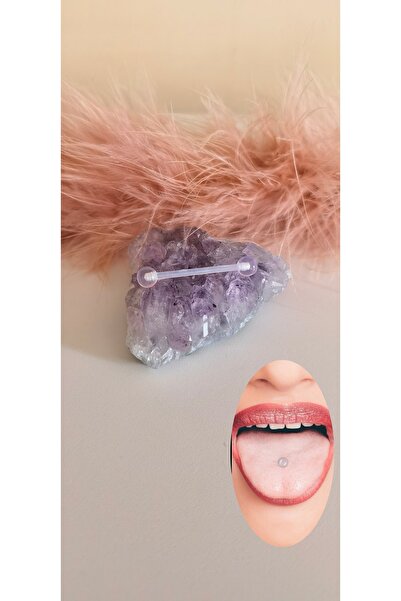 Bylin Bioplastik Anti Alerjik Dil Piercing-1,6mm-1 Adet