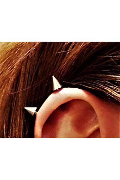 TÜKKAN ACCESSORİES 316l Cerrahi Çelik 2 Li Set Sivri Uç 8 Mm Piercing,kulak,dudak,kıkırdak,tragus,helix-vp135