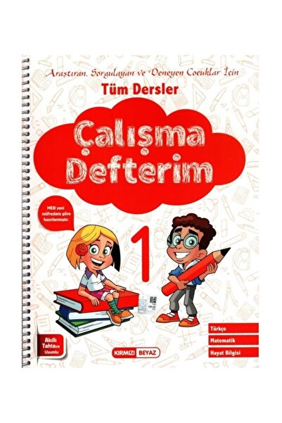 Kırmızı Beyaz Yayınları 1.Sınıf Tüm Dersler Çalışma Defterim