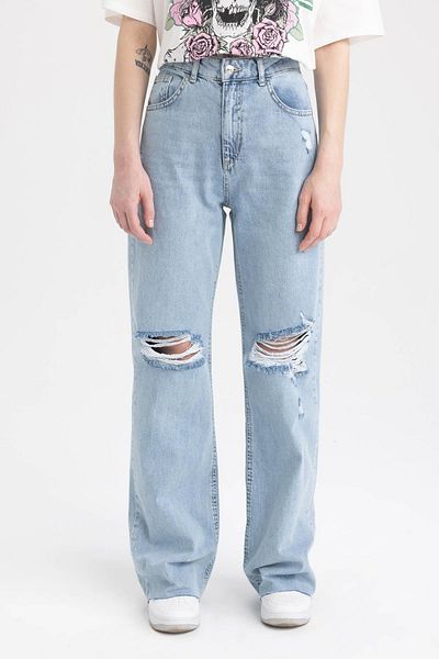 DeFacto Jeans - Blau - Straight