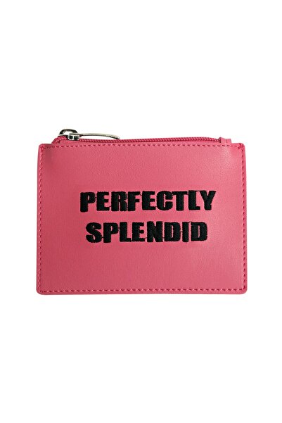 Bakras Μίνι τσάντα ροζ με φερμουάρ και θήκη για κάρτες