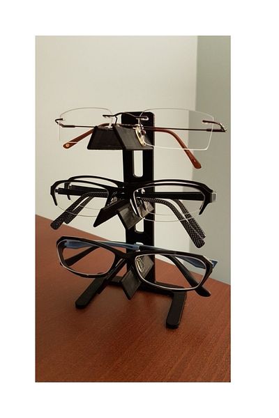 Root Made 3-Piece Glasses Stand Glasses Organizer Universal Glasses Organizer 3 Compartments