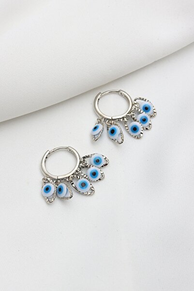 Süspüs Accessories Nazar Boncuklu Silver Shakıra Küpe