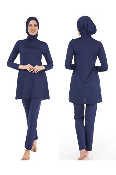 Estiva 22901 Μπλε μπλέ ολόσωμο μαγιό μονόχρωμο Hijab