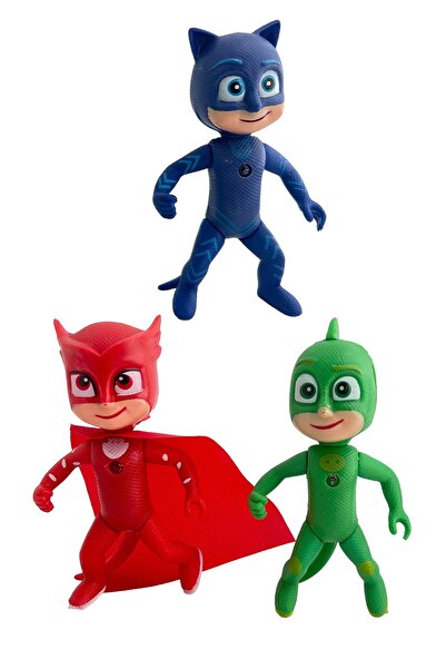 UDATOYS Pijamaskeliler Büyük Boy Karakterler Pjmasks Oyuncak 3lü Set