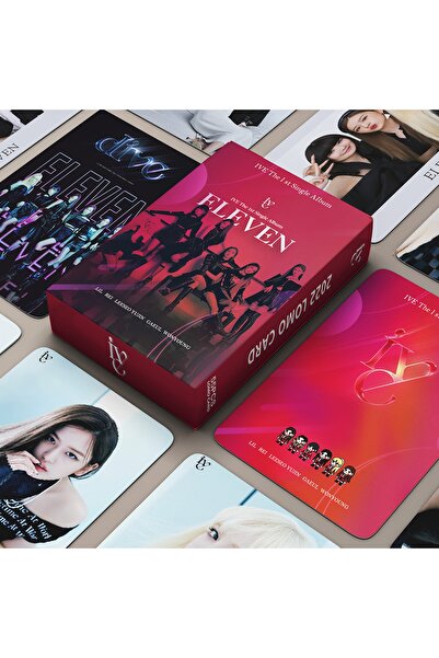 Kpop Dünyasi Ive '' Eleven '' Çift Yön Baskılı Lomo Card Seti