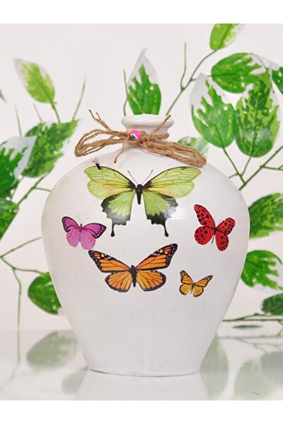 ÖZ Toprak Kumbara Renkli Boyalı Büyük