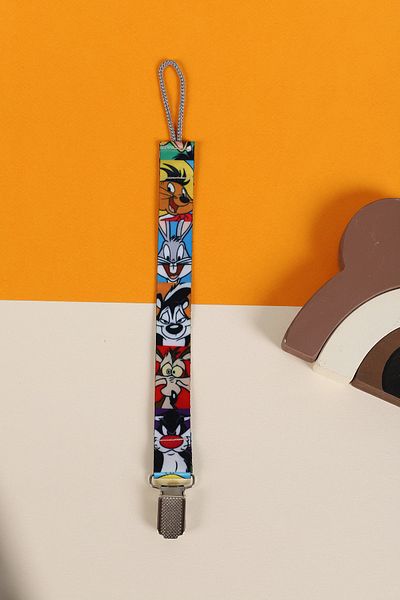KARAMİLA Cartoon Printed Pacifier Strap - Pacifier Chain