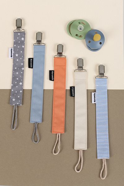KARAMİLA Set of 5 Pacifier Straps - Baby Pacifier Chain - Baby Hanger.