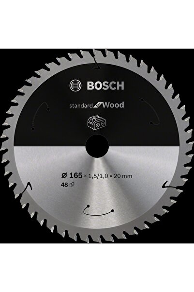 Bosch - Standard For Serisi Ahşap Için Akülü Daire Testere Bıçağı 165*20 Mm 4...