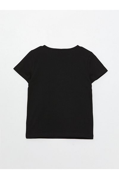 LC Waikiki Dívka - Tričko s krátkým rukávem s potiskem Crew Neck