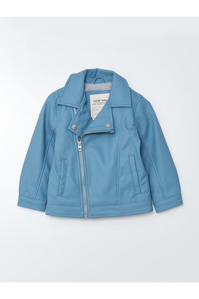 LC Waikiki Long Sleeve Baby Boy Leather Look Jacket
