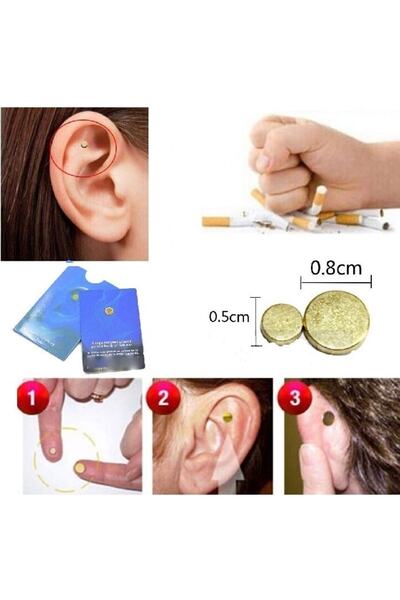 Market66 Mıknatıslı Manyetik Küpe Iki Parça Alışkanlık Bıraktırma Küpesi