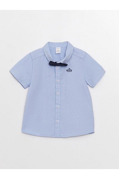 LC Waikiki Set de 2 cămașă și papion cu mânecă scurtă cu broderie