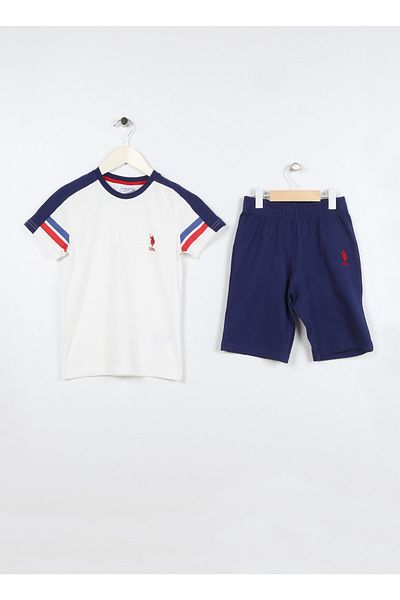 U.S. Polo Assn. Σετ Πιτζάμες Αγόρι Μπεζ Μπεζ Us1305