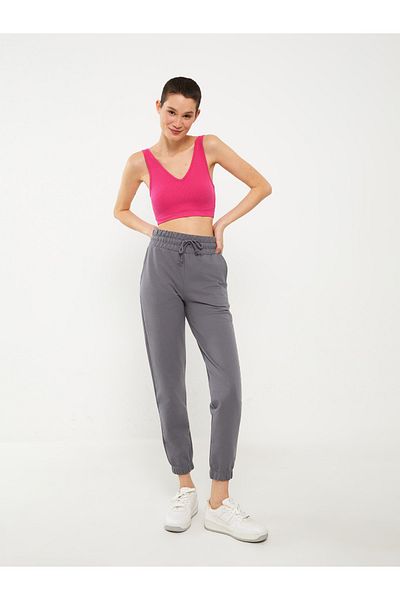 LC Waikiki Women's Jogger Sweatpants - Straight Cut with Elastic Waist