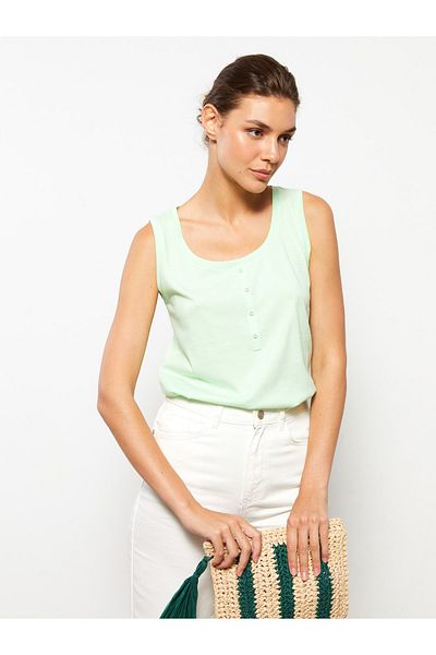 LC Waikiki U-Neck Plain Cotton Women's Undershirt