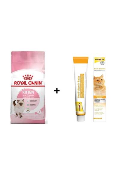 Royal Canin Kitten Yavru Kuru Kedi Maması 10 Kg + Gimcat Multivitamin 100 Gr