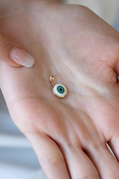 Tufanlar Kuyumculuk Altın Çift Taraflı Nazar Uç Kolye