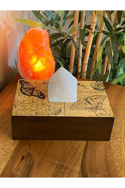 Fun Life Handmade Wooden Tissue Box