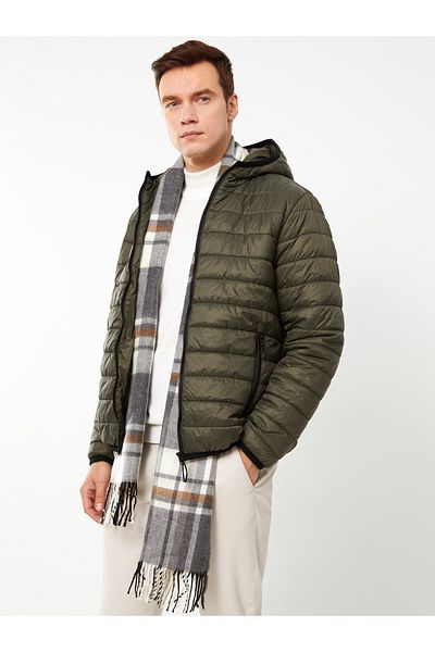 LC Waikiki Pánská bunda Puffer s kapucí – standardní střih