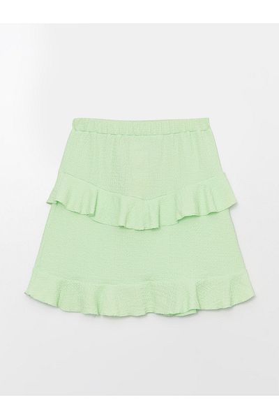 LC Waikiki Ruffled Girl's Skirt with Elastic Waist