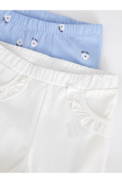 LC Waikiki Elasztikus derekú pamut kislány harisnyanadrág 2 csomag