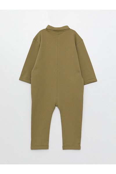 LC Waikiki Shirt Collar Long Sleeve Basic Baby Boy Salopet