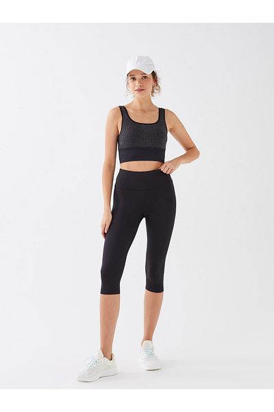 LC Waikiki Flat Interlock Women's Sports Tights with Elastic Waist