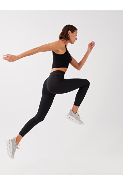 LC Waikiki Kadın Beli Lastikli Düz Spor Tayt