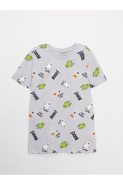 LC Waikiki Boy - Crew Neck Printed Cotton Short Sleeve T-Shirt
