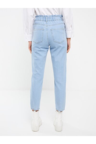 LC Waikiki Elasztikus derék papírzacskós női farmernadrág